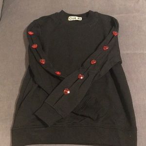 Black Jour/Ne sweatshirt with heart details